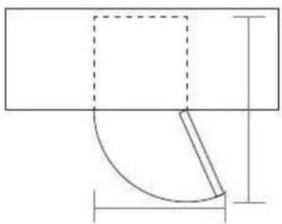 Becken FD2-40 - Door Space Requirements - 1