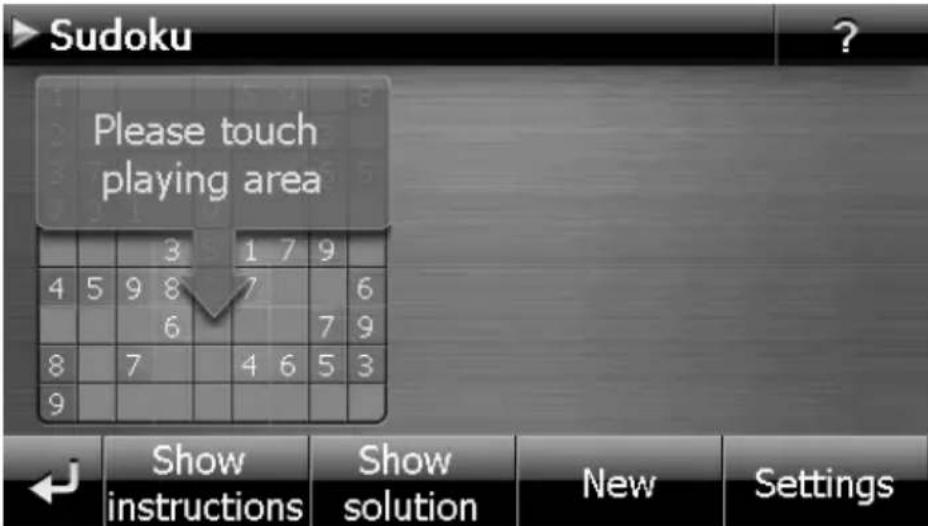 Sudoku Please touch playing area 3 1 7 9 4 5 9 8 7 6 6 7 9 8 7 4 6 5 3 9 Show instructions Show solution New Settings
