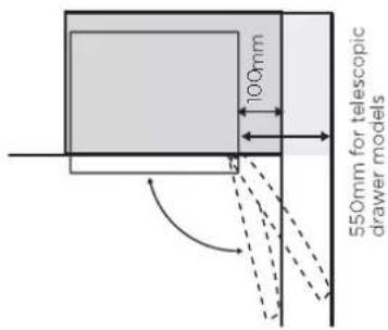 WESTINGHOUSE WFB2804AB - Adequate ventilation around your refrigerator. - 3