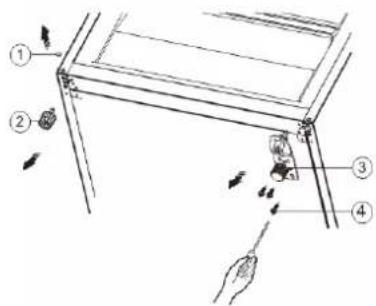 WESTINGHOUSE WFB2804AB - REVERSING THE DOOR (CONTINUED) - 3