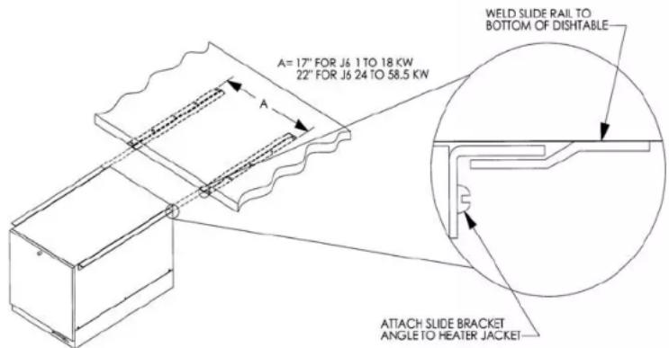 Hubbell J640S - SLIDE BRACKETS FOR HANGING SUPPORT MOUNTING - 1