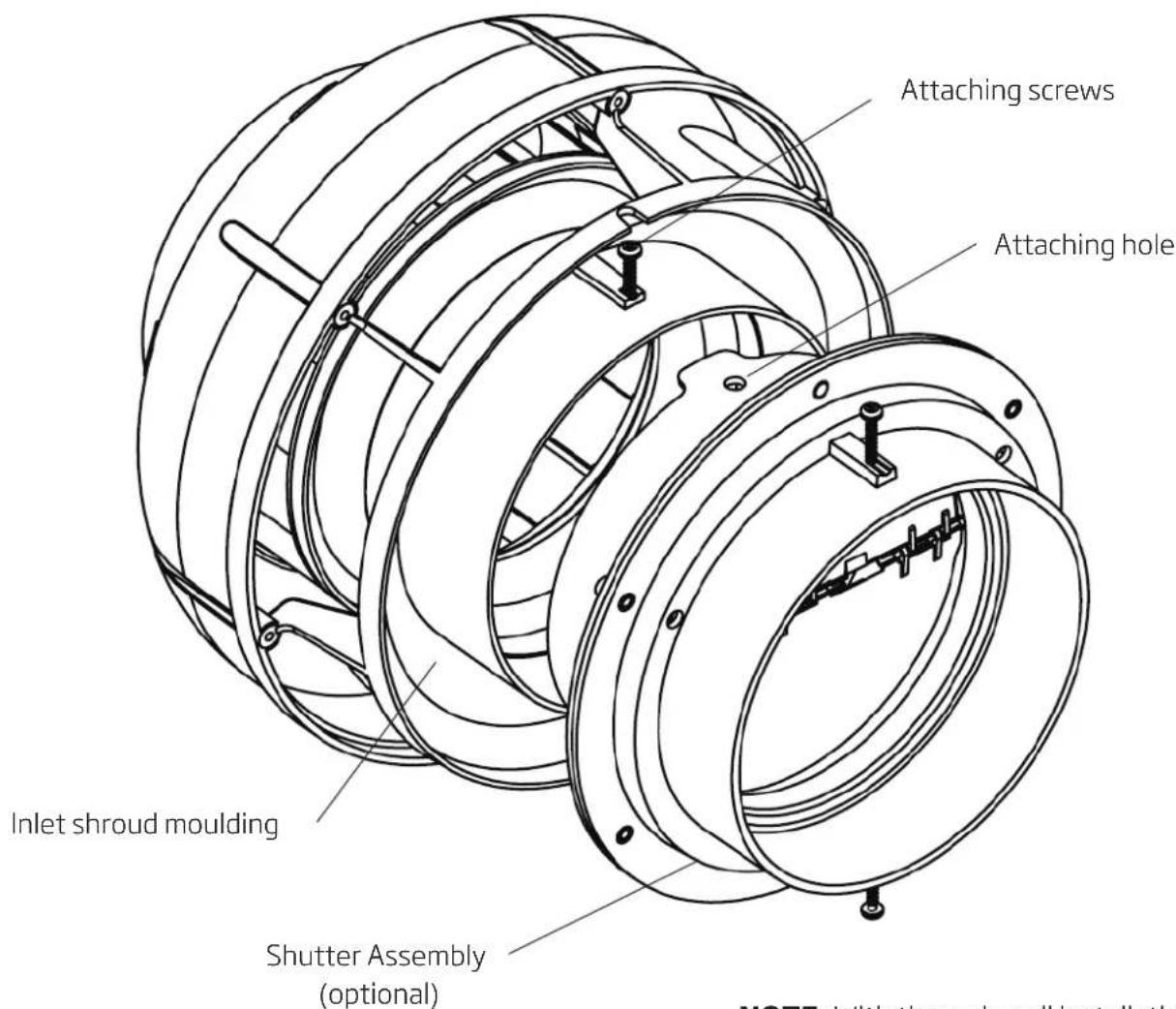 Schweigen BR522ST - Fan Unit Shutter Assembly for Isodrive 900 (Optional) - 1