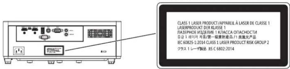 NEC M380HL - Laser Radiation Safety Information - 2