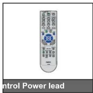 NEC M380HL - Standard accessories - 2
