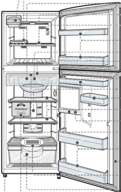 SAMSUNG RT38DASW - PARTS - 1
