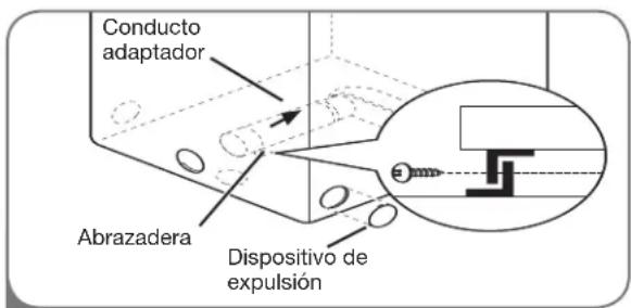 Conducto adaptador Abrazadera Dispositivo de expulsión