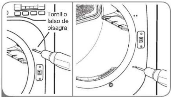 Tornillo falso de bisagra