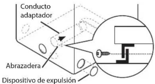 Conducto adaptador Abrazadera Dispositivo de expulsión