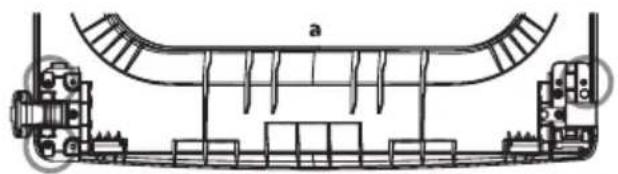 LG DLGX7701KE - Reverse the lower hinge bracket and hinge assembly. - 1