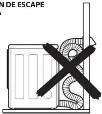 LG DLEX3550W - Conexión del conducto de ventilación de la secadora (cont.) - 5