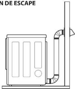 LG DLEX3550W - Conexión del conducto de ventilación de la secadora (cont.) - 4