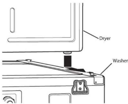 LG DLEX3550W - Instalación del kit de apilado (cont.) - 1