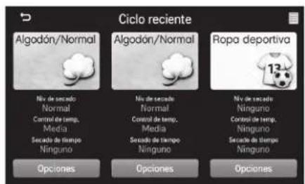 LG DLEX6001V - PANTALLA RECENT CYCLE (CICLO RECIENTE) - 2