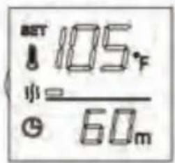 BET 105°F 小= 60m