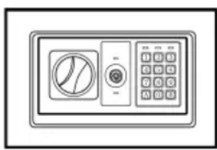 SereneLife AZSLSFE63GN - OPENING THE SAFE WITH THE EMERGENCY KEY - 2