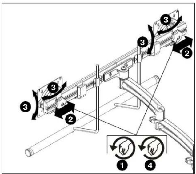 Chief K2W21HS - Adjustments - K2W21H/22H models only - 1