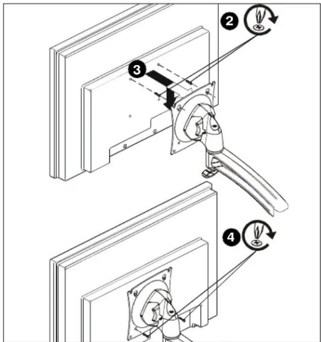 Chief K2W21HS - Flush Mounting Holes - 3