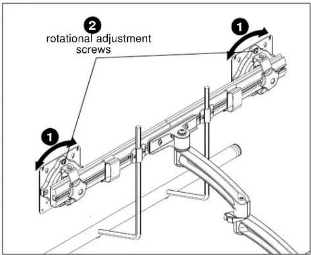 Chief K2W21HS - Rotational Adjustment - K2W21/22H models only - 2