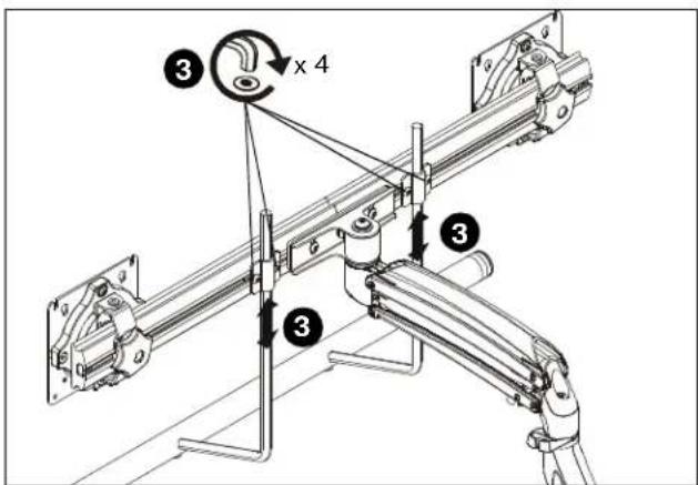 Chief K1W120W - Handle Installation (K1W22/K1S22 models only) - 2