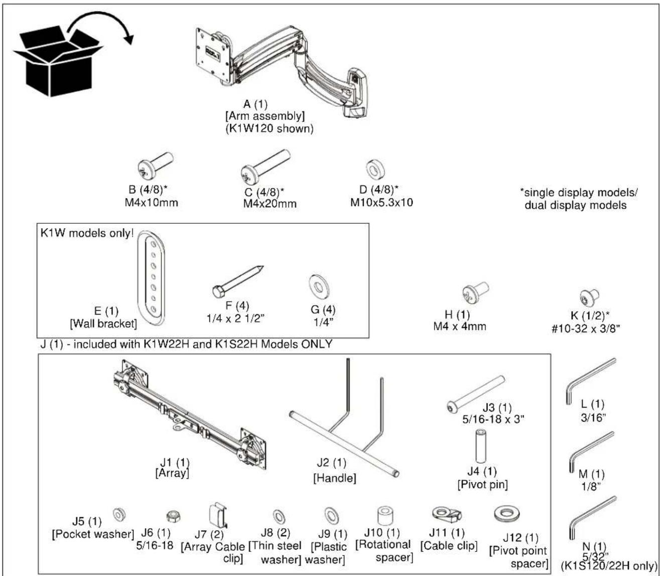 Chief K1W120W - DIMENSIONS - 27