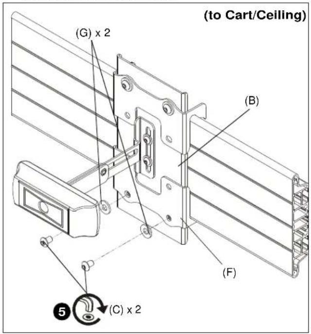 Chief FCA820V - Installing to Cart/Ceiling Mount - 4
