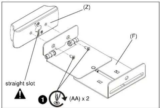 (Z) (F) straight slot (1) (AA) x 2