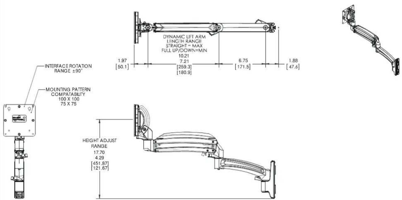 Chief KRA221SXRH - DIMENSIONS - 5