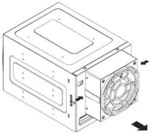 Supermicro SC942i-650 - D-2. Accessing the Exhaust Fan: - 1