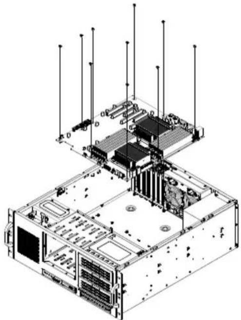 Supermicro SuperChassis SC842TQC-668B - Permanent and Optional Standoffs - 2
