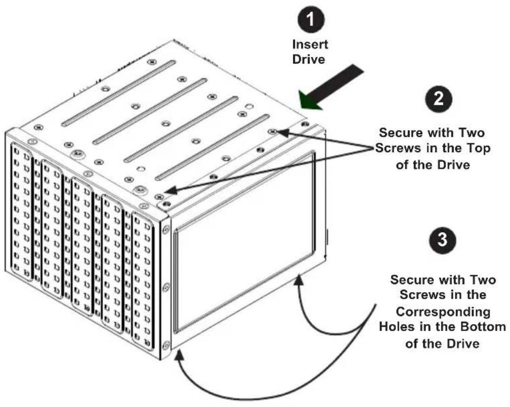 Supermicro SuperChassis SC842TQC-668B - Removing the Hard Drive Cage - 2