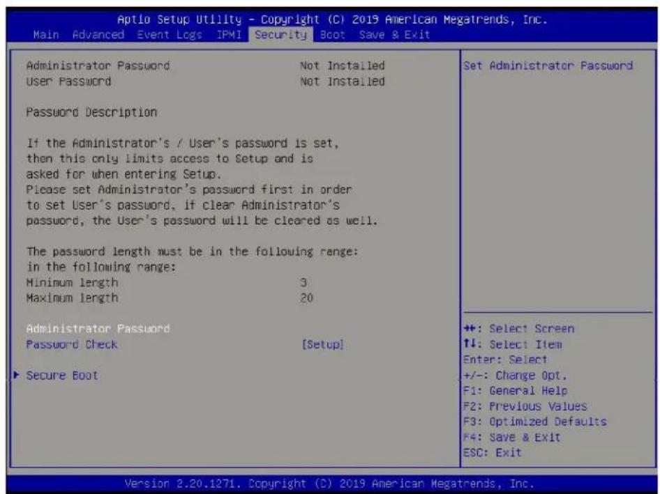 Supermicro SuperServer 1019D-4C-FHN13TP - Security - 1