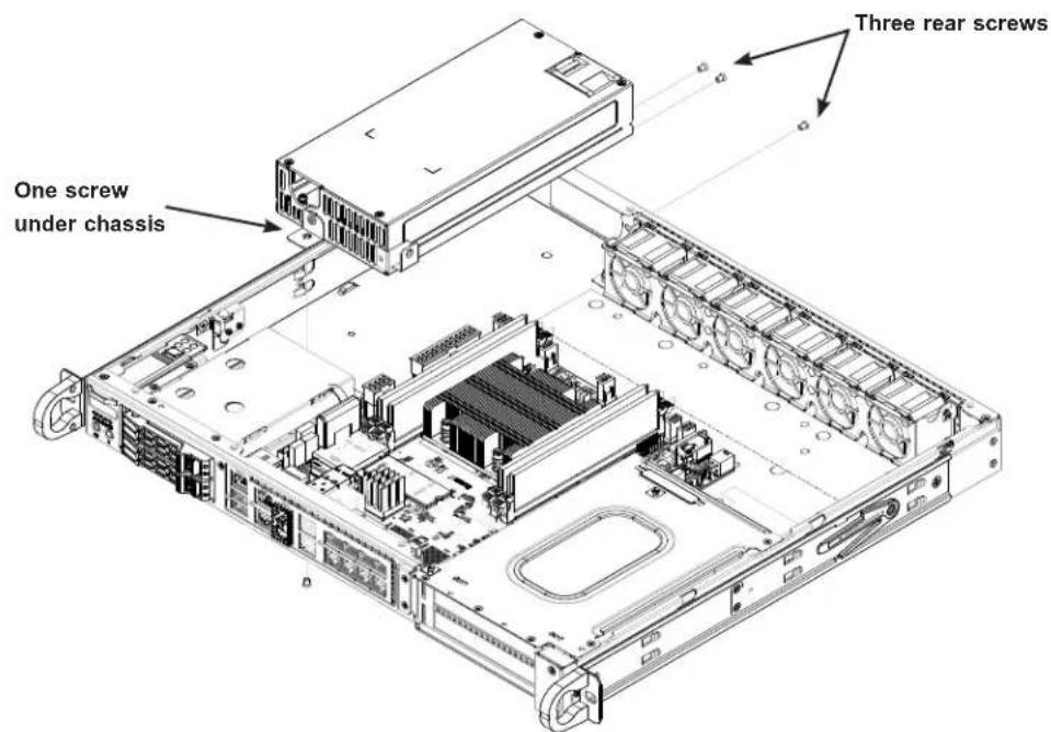 Supermicro SuperServer 1019D-4C-FHN13TP - Changing a Fixed Power Supply - 1