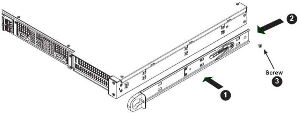 Supermicro SuperServer 1019D-4C-FHN13TP - Installing the Inner Rails - 1