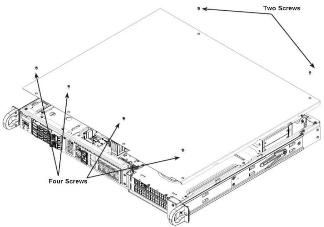 Supermicro SuperServer 1019D-4C-FHN13TP - Removing the Chassis Cover - 1
