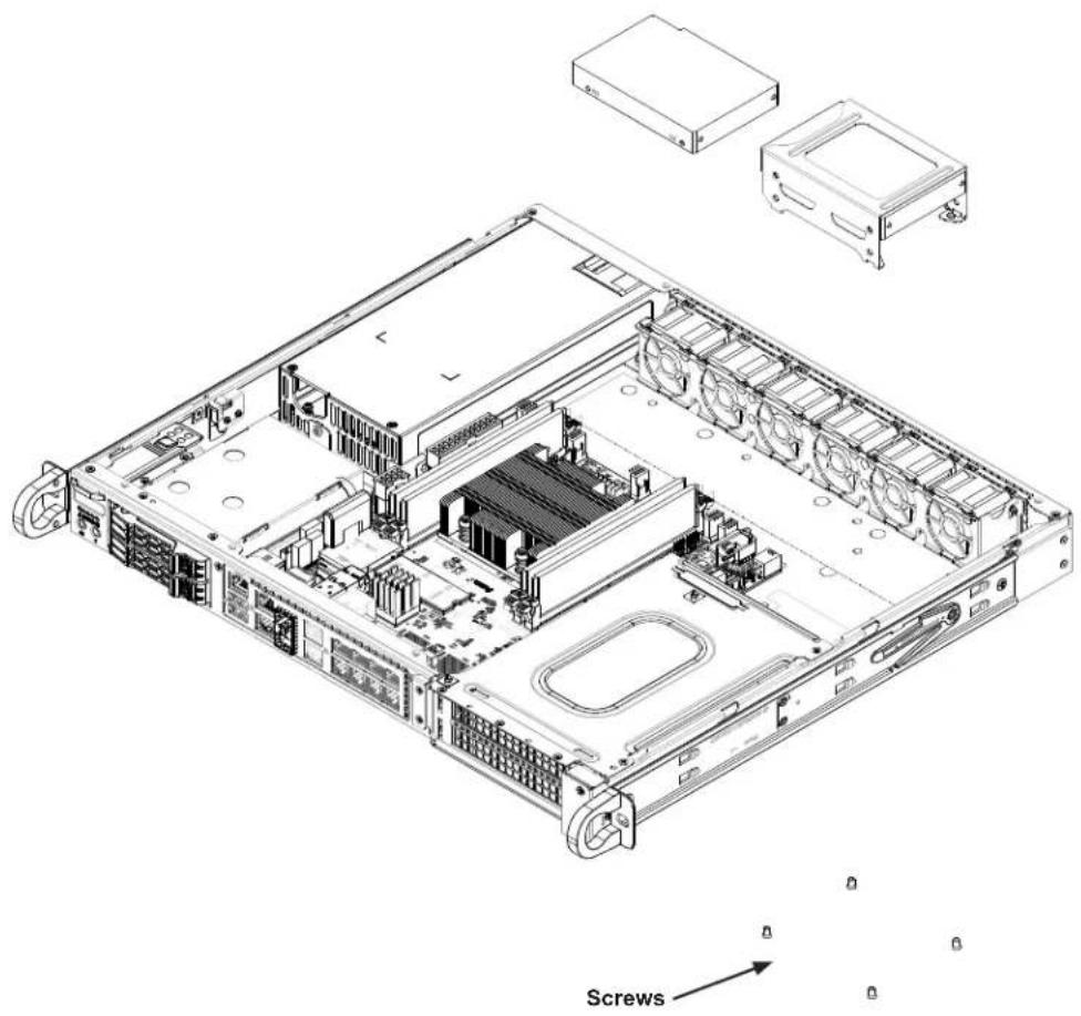Supermicro SuperServer 1019D-4C-FHN13TP - Installing 2.5" Drives to the Chassis Floor - 1