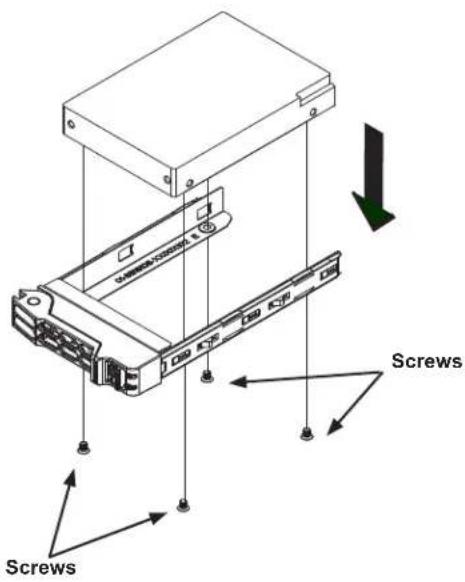 Supermicro SuperServer 1019D-4C-FHN13TP - Installing 2.5" Hot-Swappable Hard Drives - 3
