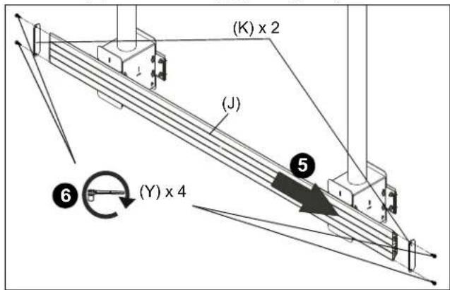 Chief OLCB2X1U - Attaching Mount to ODAC Series Column - 6