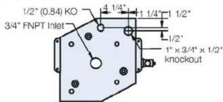 Hubbell J64T4S - Model J3 - (2.9 to 11.4 kW) Dimensions - 4