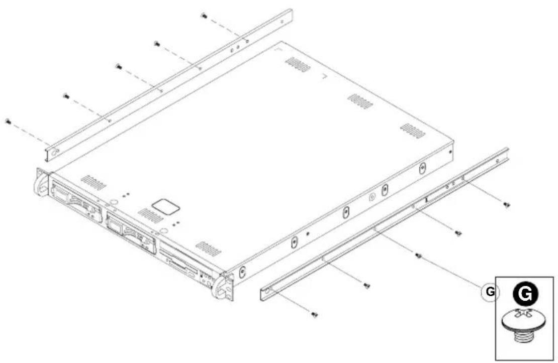 Supermicro SC812S-400C - Procedures to Install Chassis Rails - 2