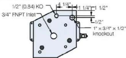 Hubbell J1610T4 - Model J3 - (2.9 to 11.4 kW) Dimensions - 4