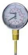 Hubbell J610T - DIAL TEMPERATURE AND PRESSURE GAUGE - 1