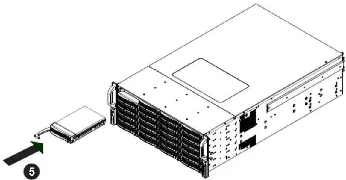 Supermicro SuperChassis 846XE2C-R1K23B - Installing a Hard Drive into the Hard Drive Carrier - 2