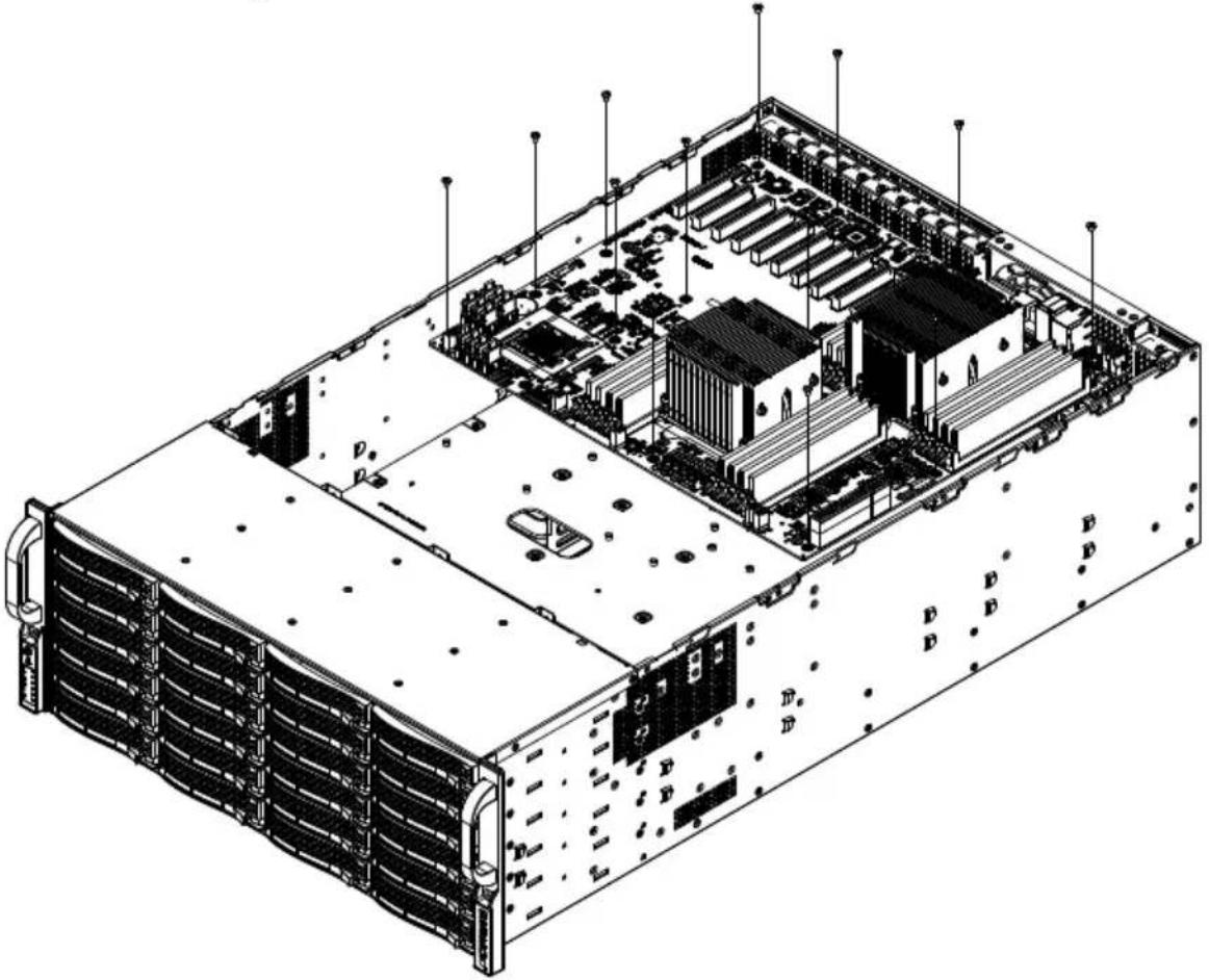 Supermicro SuperChassis 846XE2C-R1K23B - Standoffs - 2