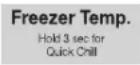 WINIA WRBHD31ATE - Freezer Temp. button - 1