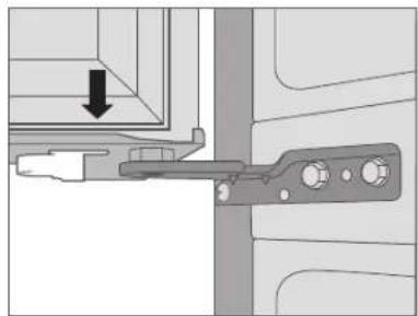 WINIA WRBHD31ATE - Reinstalling the Left Refrigerator Door - 1