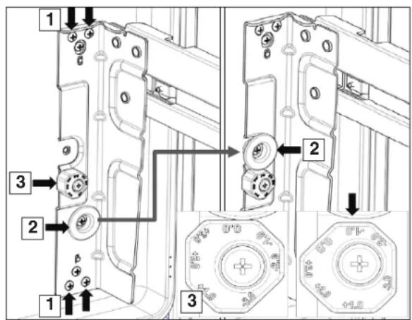 WINIA WRBHD31ATE - Adjusting the freezer drawer - 1