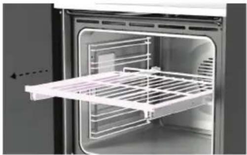 Fisher & Paykel OS60SDLX1 - Removing the side racks - 1