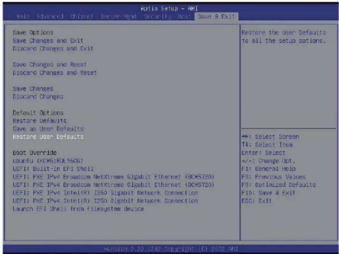 GIGABYTE TO23-BT0 - 5-7 Save &amp; Exit Menu - 1