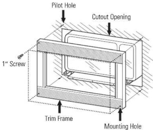 GE JX1827WB - INSTALLING THE TRIM FRAME - 1