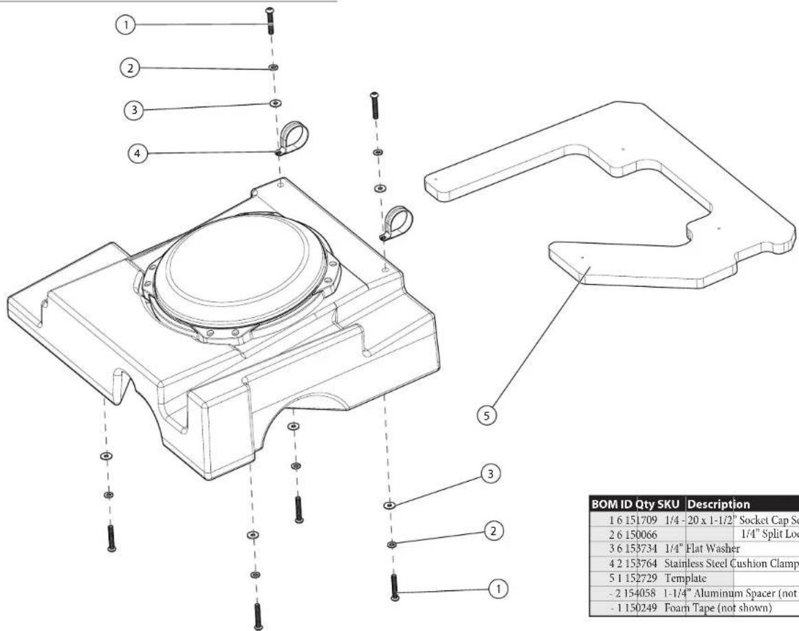 JL Audio Stealthbox SB-CAN-G2MVX3P/10TW3 - INCLUDED HARDWARE - 1